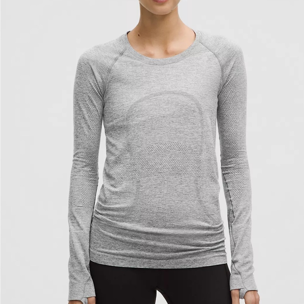 Lululemon swiftly tech long sleeve grey